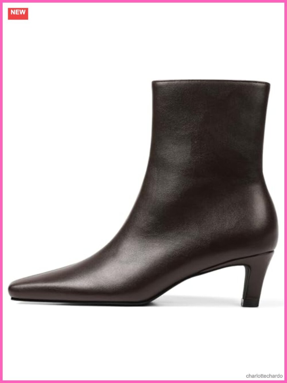 Women's Square Toe Kitten Heel PU Leather Ankle Boots Fall Low Heel Zip